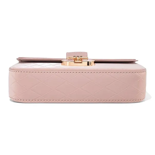 CLEVER& KETCH PU Shoulder Bag Women's Ecru/Pink-6