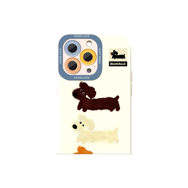 Sopi TPU Material Liquid Angel Eye Stripes Puppy Phone Cases Compatible With IPhone 16/15 Pro Max/Apple 13/14 Pro/Max-1