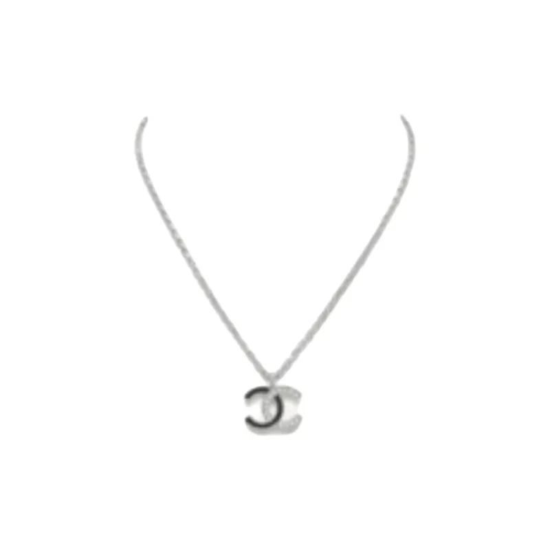CHANEL Metal Necklaces Unisex Silver-0