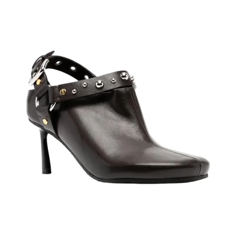 Stella McCartney Slim Heel High Heels 7.5cm Women's Brown-2
