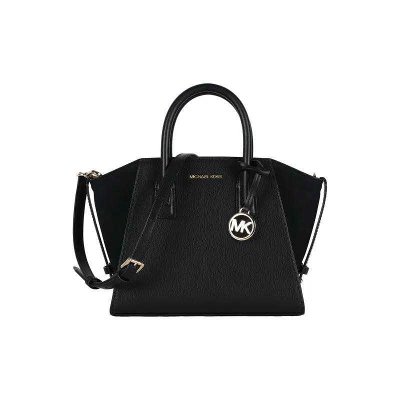 MICHAEL KORS Avril Cow Leather Handbag Shoulder Bag Crossbody Bag Small Size Women's Black-0