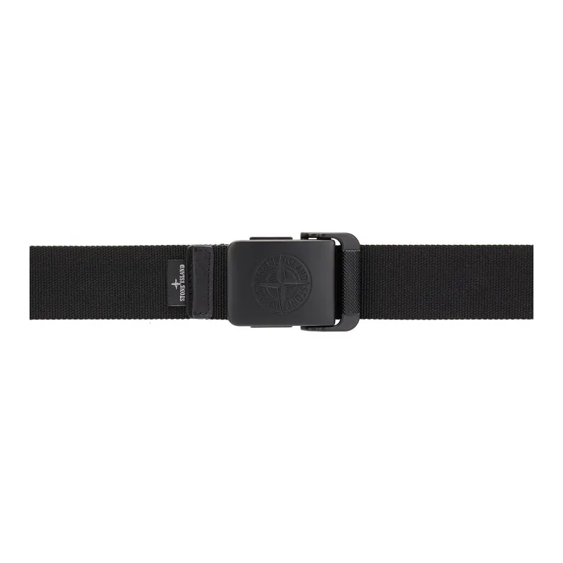STONE ISLAND Metal Belt Men's Black Width 4cm-2