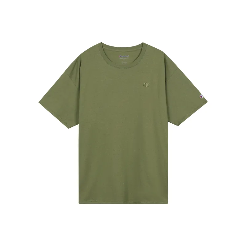 Champion T Shirts Unisex Army Green-0