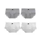 M1747-E Set-Sweetheart Polka Dot-White+White+Gray+Gray (4 Pack)