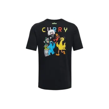 Under Armour Curry X Sesame Street T Shirt Men's Black