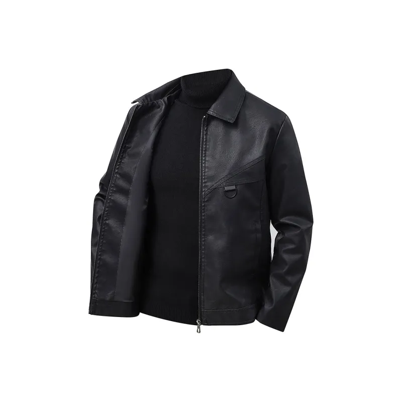 PIERRE CARDIN Leather Jacket Men's-4