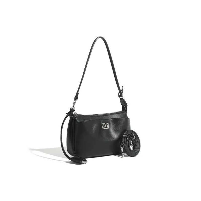 Vigno Synthetic Leather Shoulder Bag Crossbody Bag Regular Women's Black-9