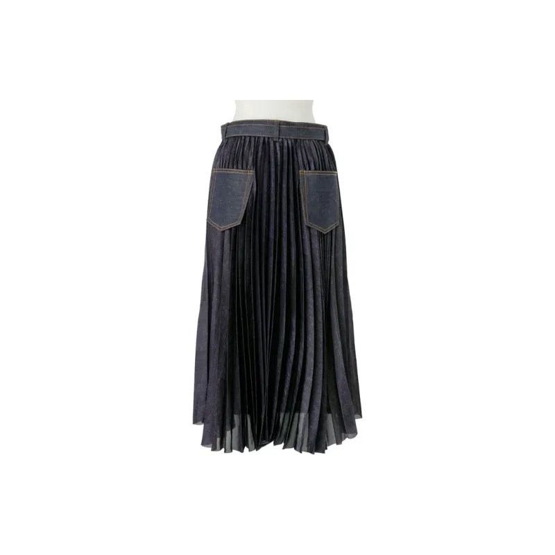 Sacai Denim Skirt 'Indigo'-1