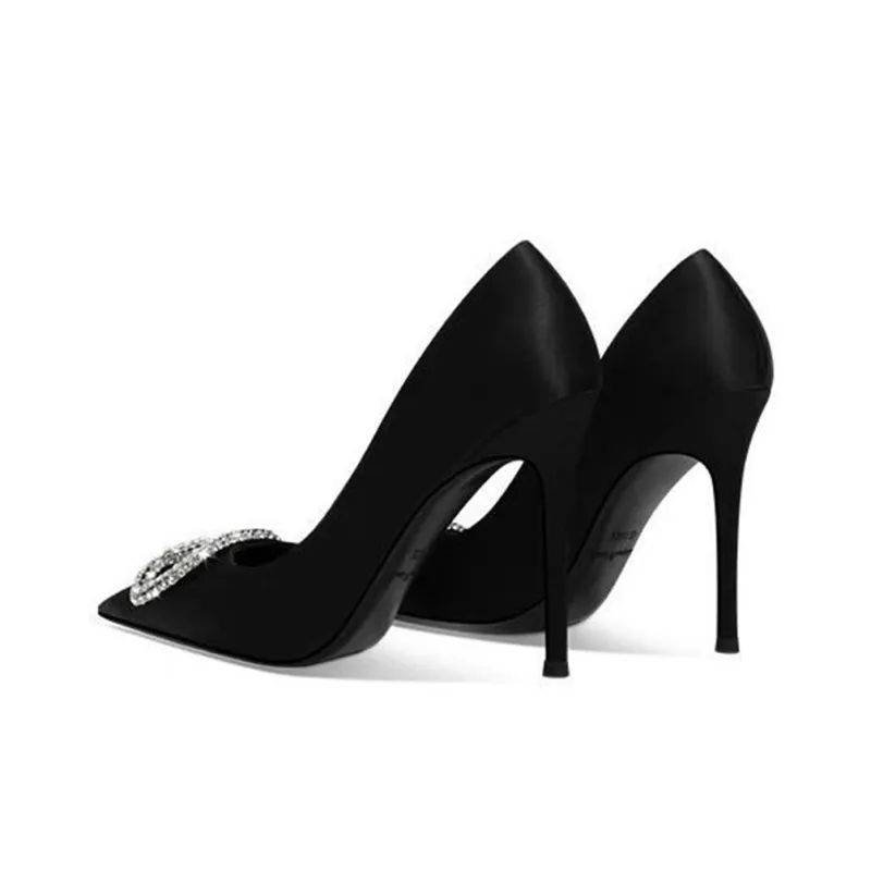NTOZE Slim Heel High Heels Women's Black Gift Box Set-1