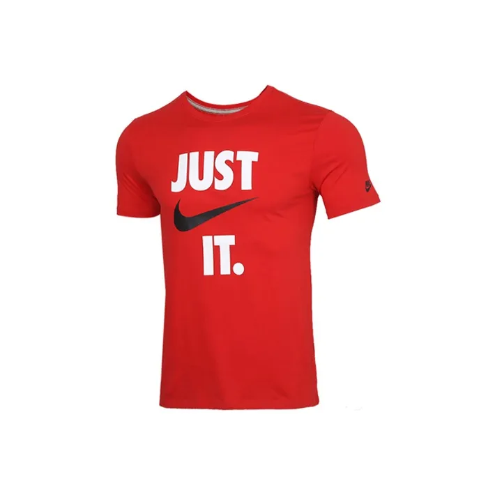 Nike T Shirts Men Red-0