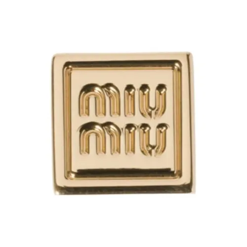 MIU MIU Brass Pendants Women's Gold