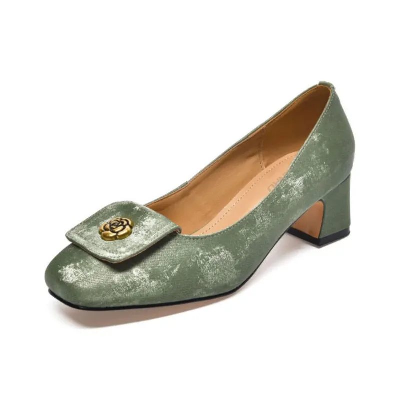 Devanro Chunky Heel High Heels 5cm Women's-3