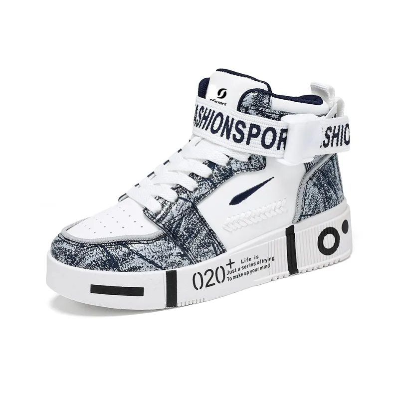 SOURCE Anti Slip And Wear Resistant Balance Coverage High Top Skateboard Shoes Unisex-1