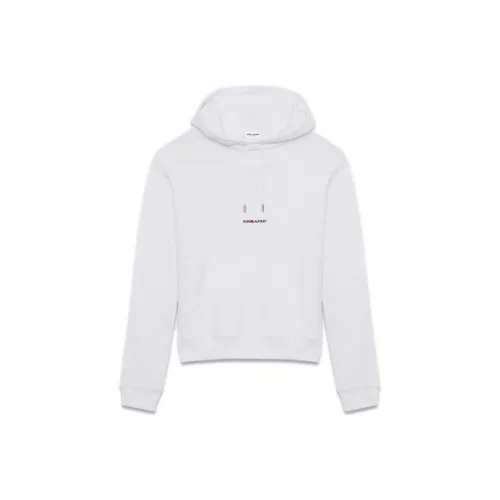 SAINT LAURENT Sweatshirts Unisex White