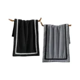 Basalt Black+Moonstone Gray[2 Pack Anti-Moisture Ore Version]Towel 40*80cm