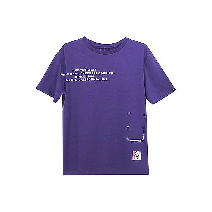 Vans T-Shirts Men Purple-0