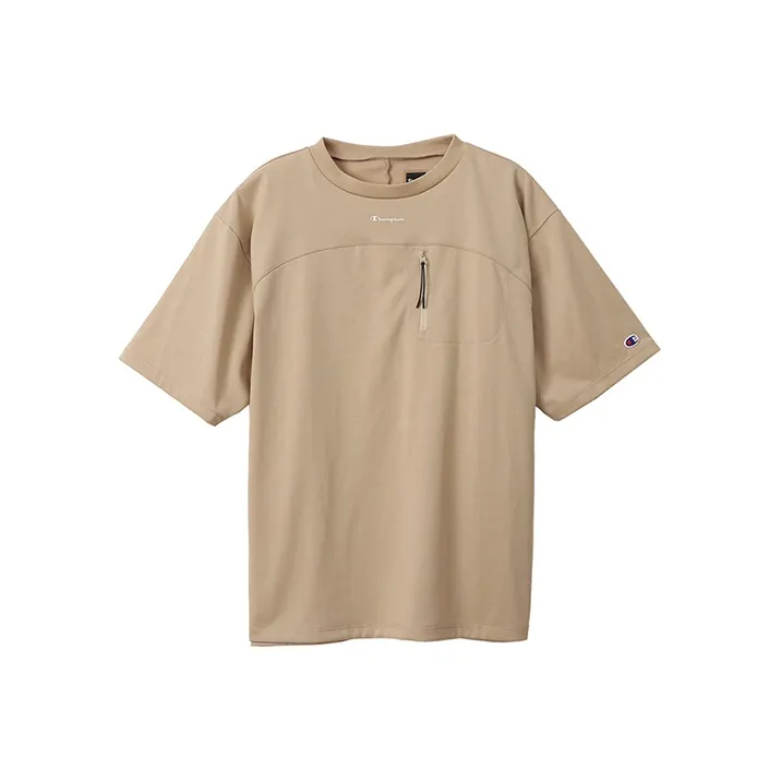 Champion Straight T-Shirt Japan Version Men's Khaki-0