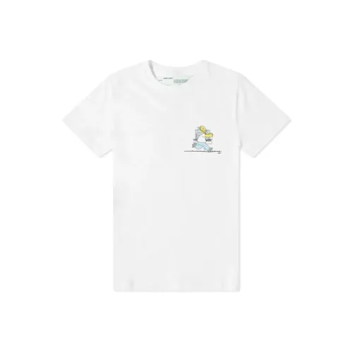 OFF WHITE Homer And Bart Simpson T Shirt