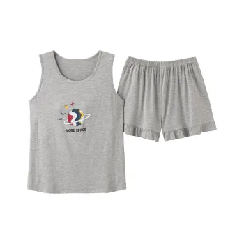 BONAS Pajama Set Women's Light Gray