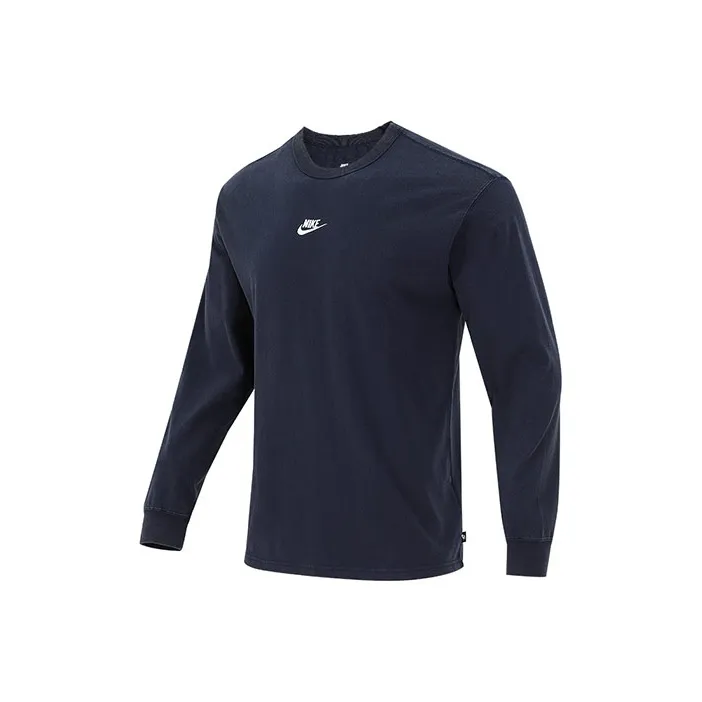 Nike T Shirts Men Navy Blue-0