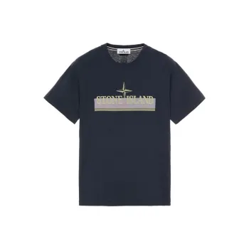 STONE ISLAND T Shirts Men Marine Blue