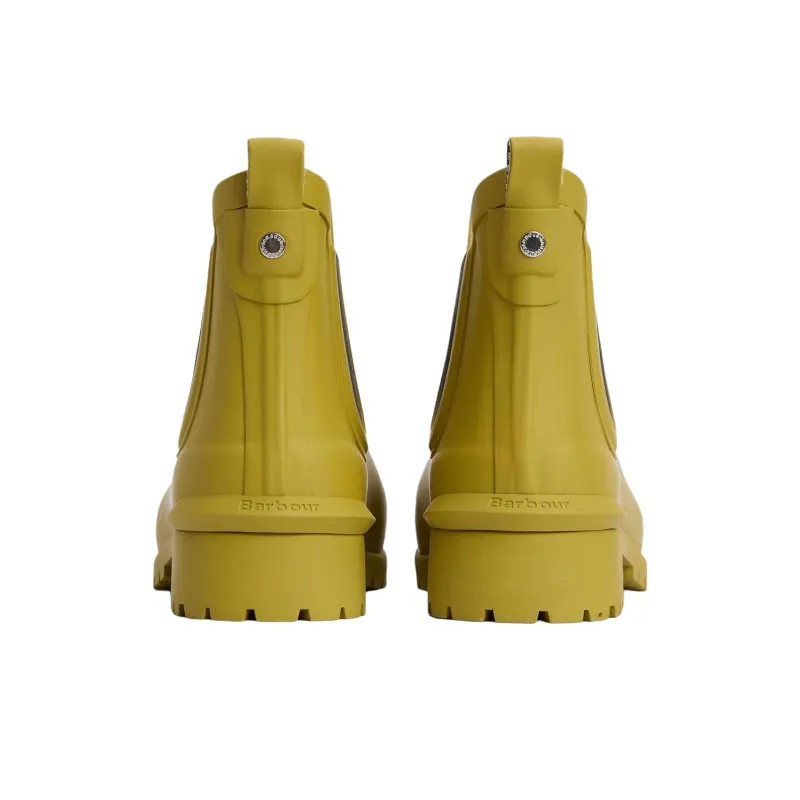 BARBOUR Wilton Wellingtons Rain Boots Women's Yellow-3