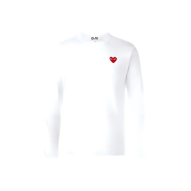 CDG Play T Shirts Men White-0