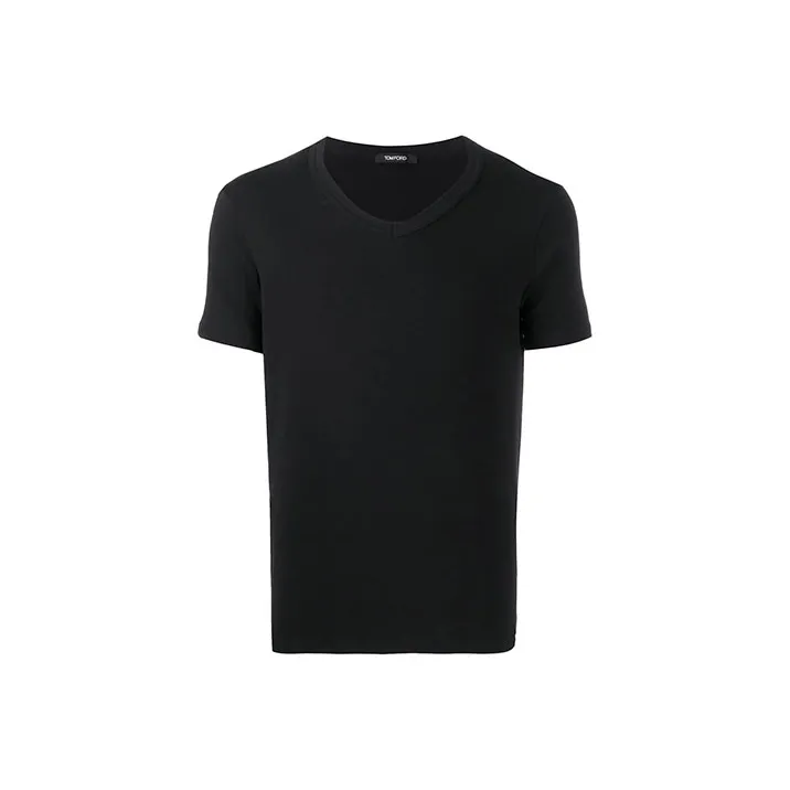 TOM FORD V Neck Jersey T Shirt-0