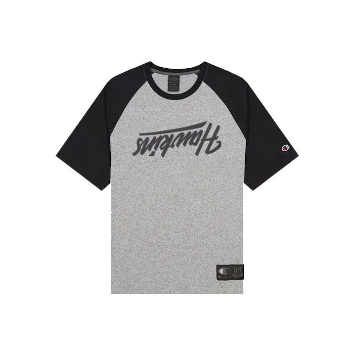 Champion Stranger Things Straight T-Shirt US Version Unisex Gray Black-0