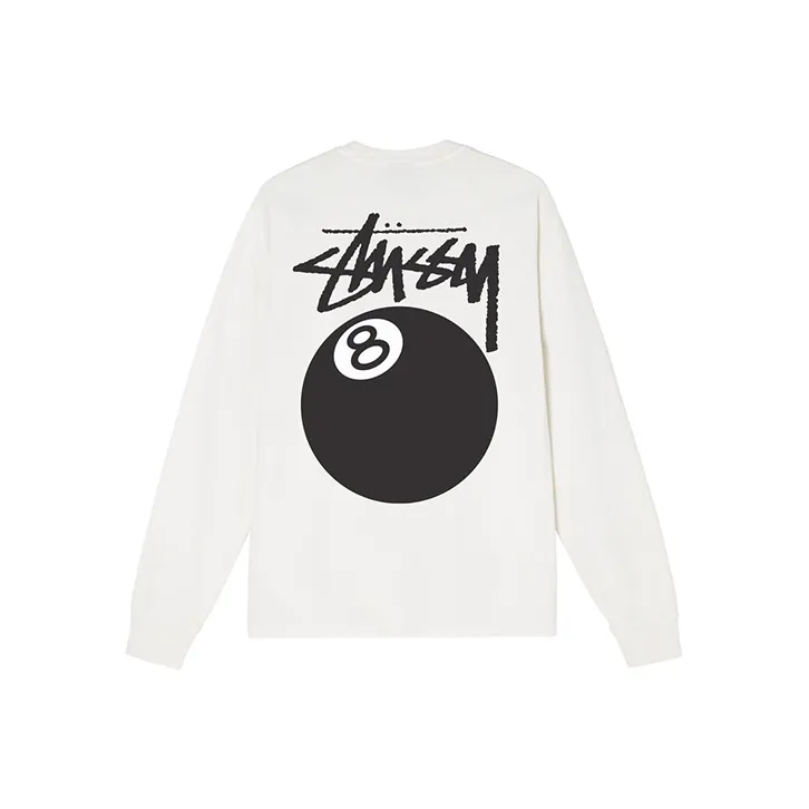 Stussy 8 Ball Pigment Dyed Long Sleeve Tee-2