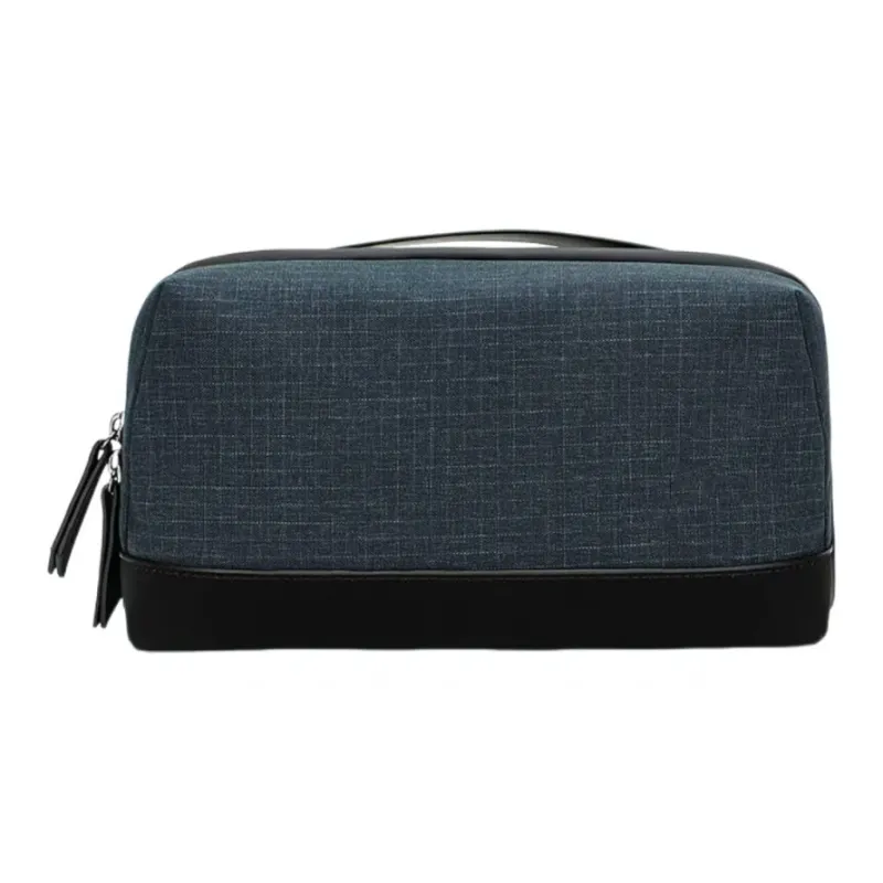 Boniu Canvas, Oxford Makeup Bag Regular Unisex Black/Gray/Blue-2