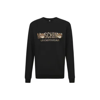 MOSCHINO Logo Printed Crewneck Sweatshirt