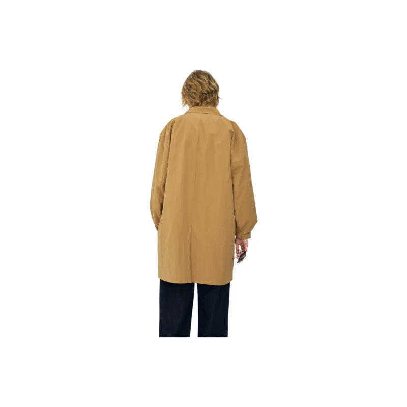 YOSHIYOYI Trench Coat Unisex Ginger Yellow-1