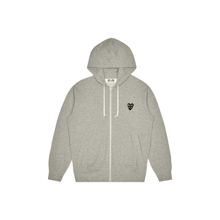 Cdg Play Grey Hoodies Sweatshirts on Sale & Authentic - POIZON
