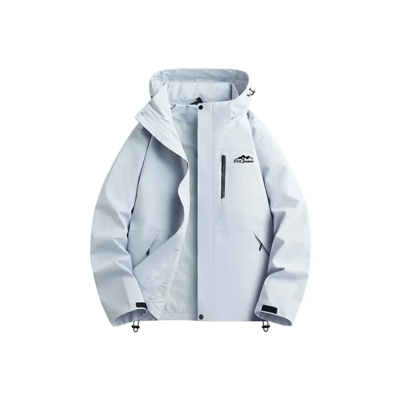 Yiwen Water Resistant Windproof Breathable Warm Windbreaker Jacket Unisex-15