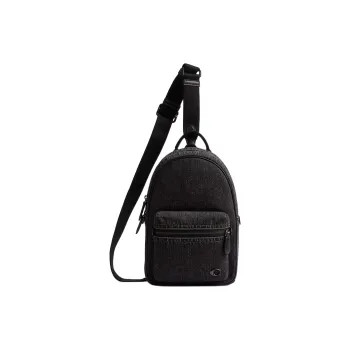 COACH Denim Sling Bag Tubas Men's Black