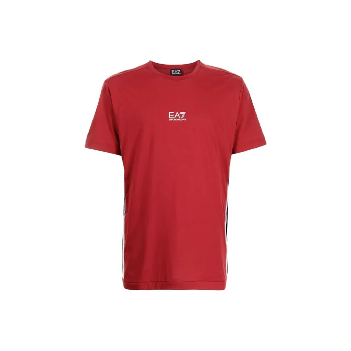 EMPORIO ARMANI EA7 FW21 T Shirt Men's Burgundy-0