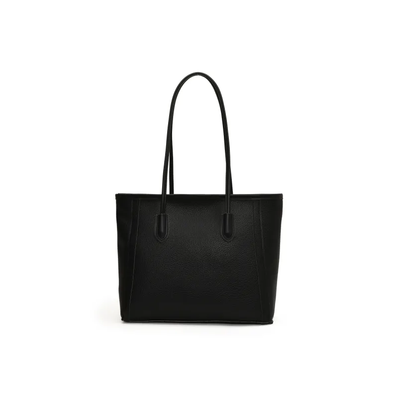 HCXK PU Tote Bag Shoulder Bag Women's Black/Beige/Khaki/Brown/Coffee-3
