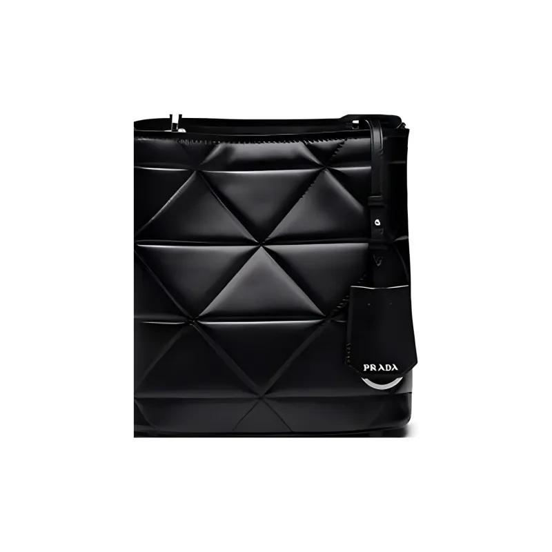 PRADA Leather Handbag Handbag Women's Black-4
