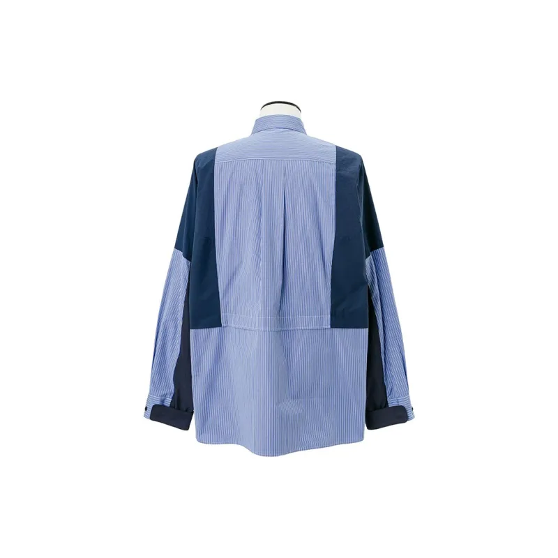 Sacai SS25 Shirts Men Blue-1
