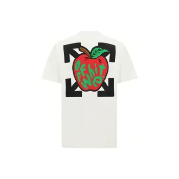 OFF WHITE Apple Arrow Print T shirt