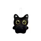 Big-Eyed Black Cat Pearl Chain