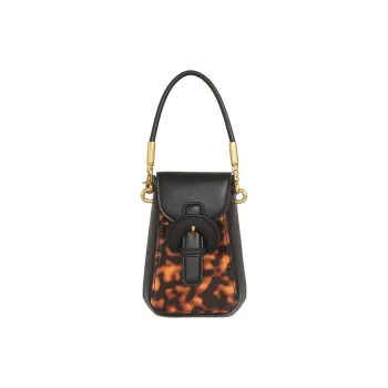 Kikawa Card Synthetic Leather Shoulder Bag, Crossbody Bag, Handbag Small Size Women's Tortoiseshell