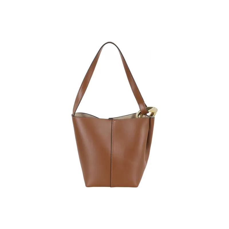 JW Anderson Calfskin Bucket Bag, Shoulder Bag Trumpets Women's Tan-2
