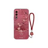 Camellia Red-DW Floral Bird Butterfly Chain Tea Red+Floral Bracelet