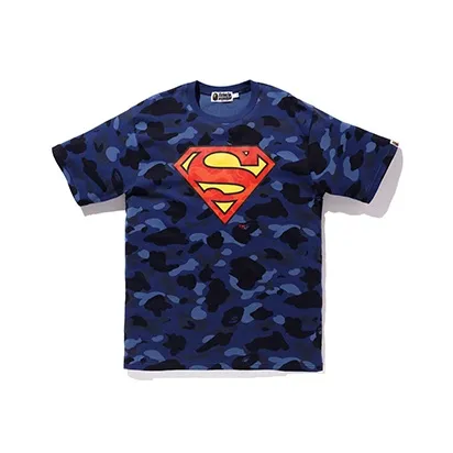 A BATHING APE X Dc Superman Color Camo Tee-0