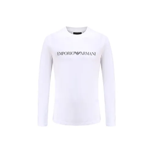 EMPORIO ARMANI Logo Printed Crewneck T Shirt