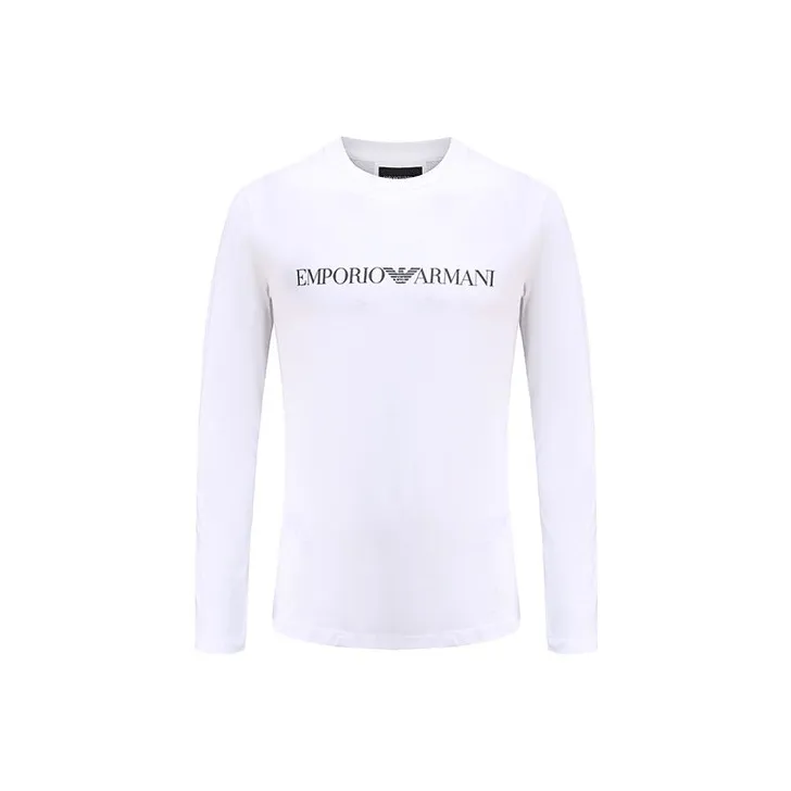 EMPORIO ARMANI Logo Printed Crewneck T Shirt-0