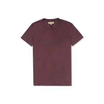 Burberry T Shirt Men's Dark Burgundy