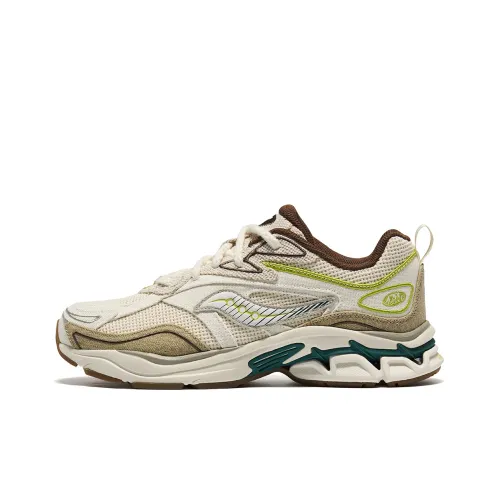 Saucony Anti Slip Wear Resistant Low Top Running Shoes Unisex Beige